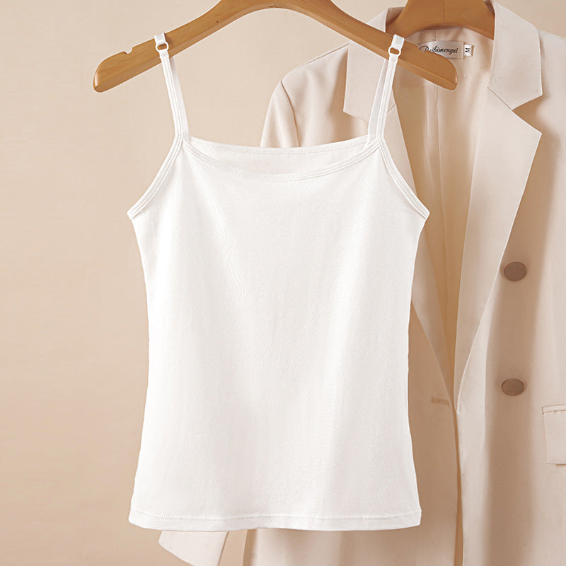 Coney-White Slip Camisole
