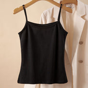 Coney-Black Slip Camisole