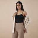 Coney-Black Slip Camisole