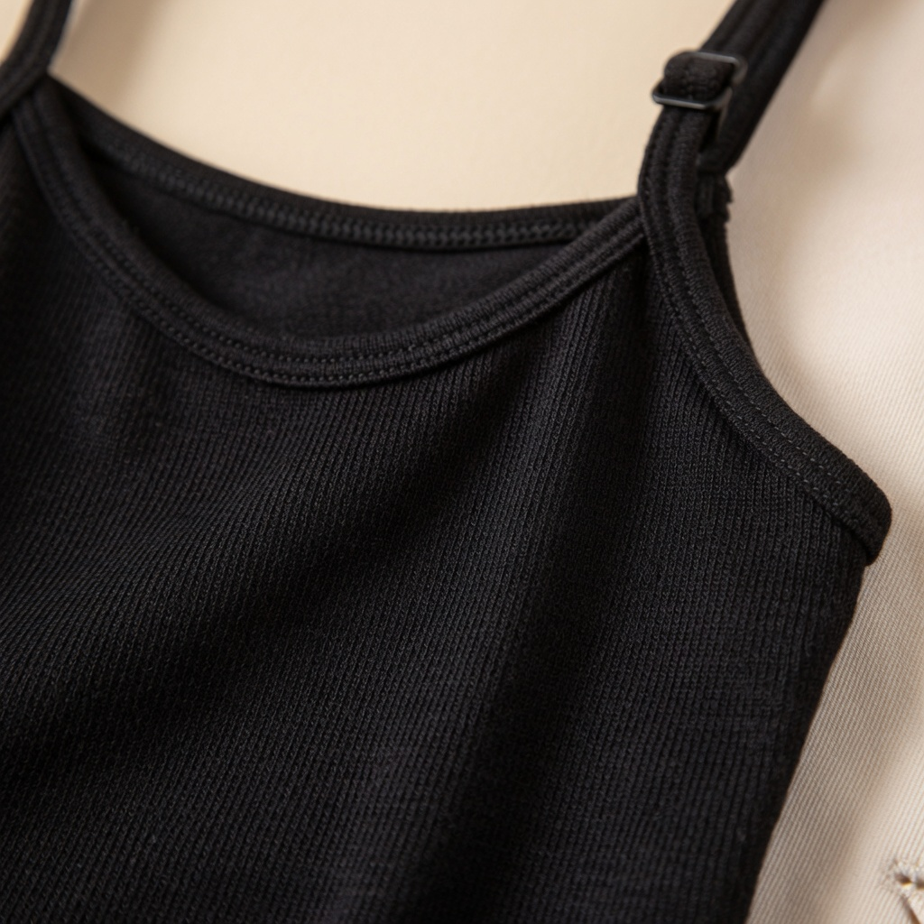 Coney-Black Slip Camisole