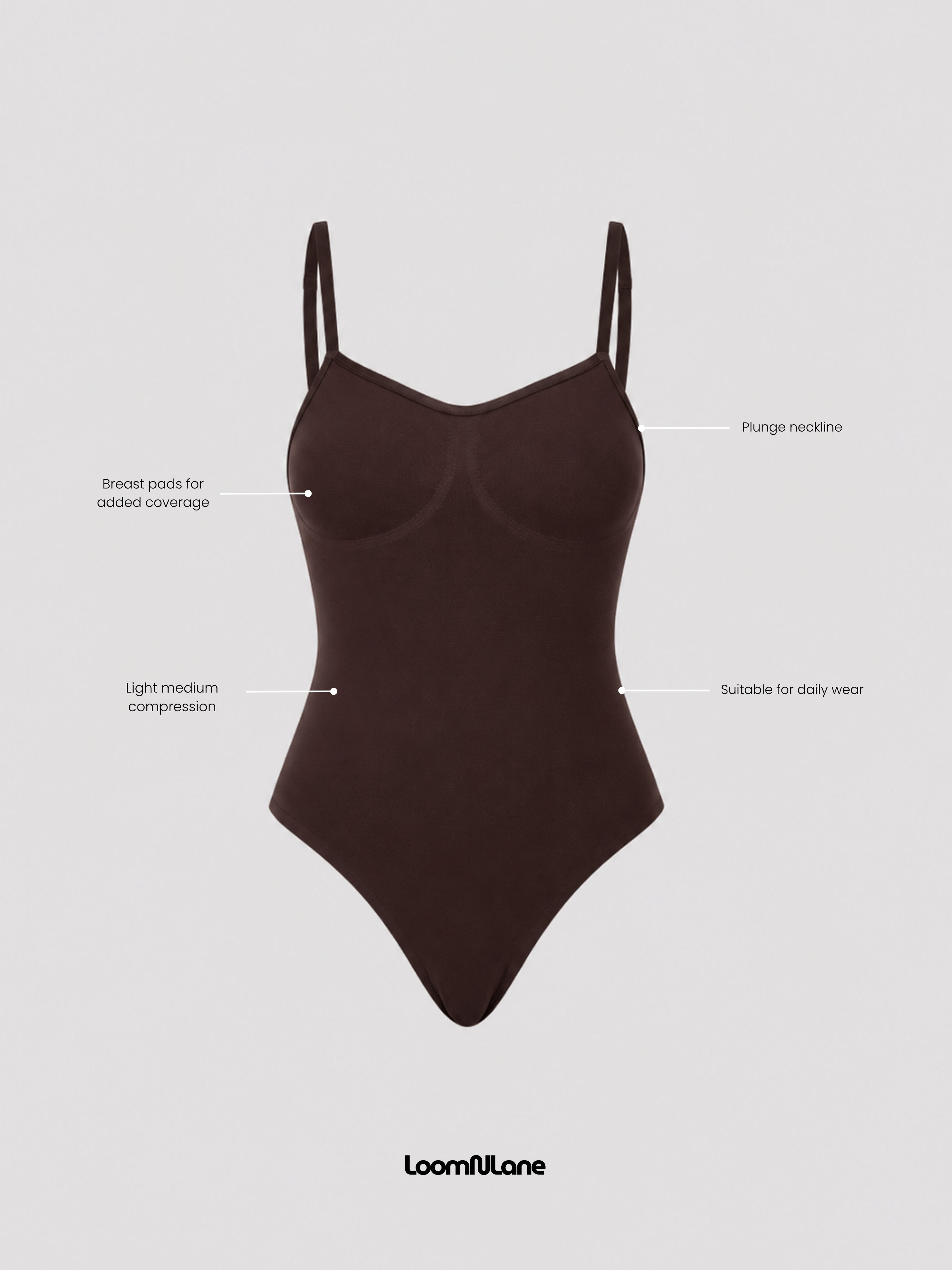 Sable-Support, Style and Comfort Padded Bust Shaping Bodysuit