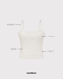 Coney-White Slip Camisole