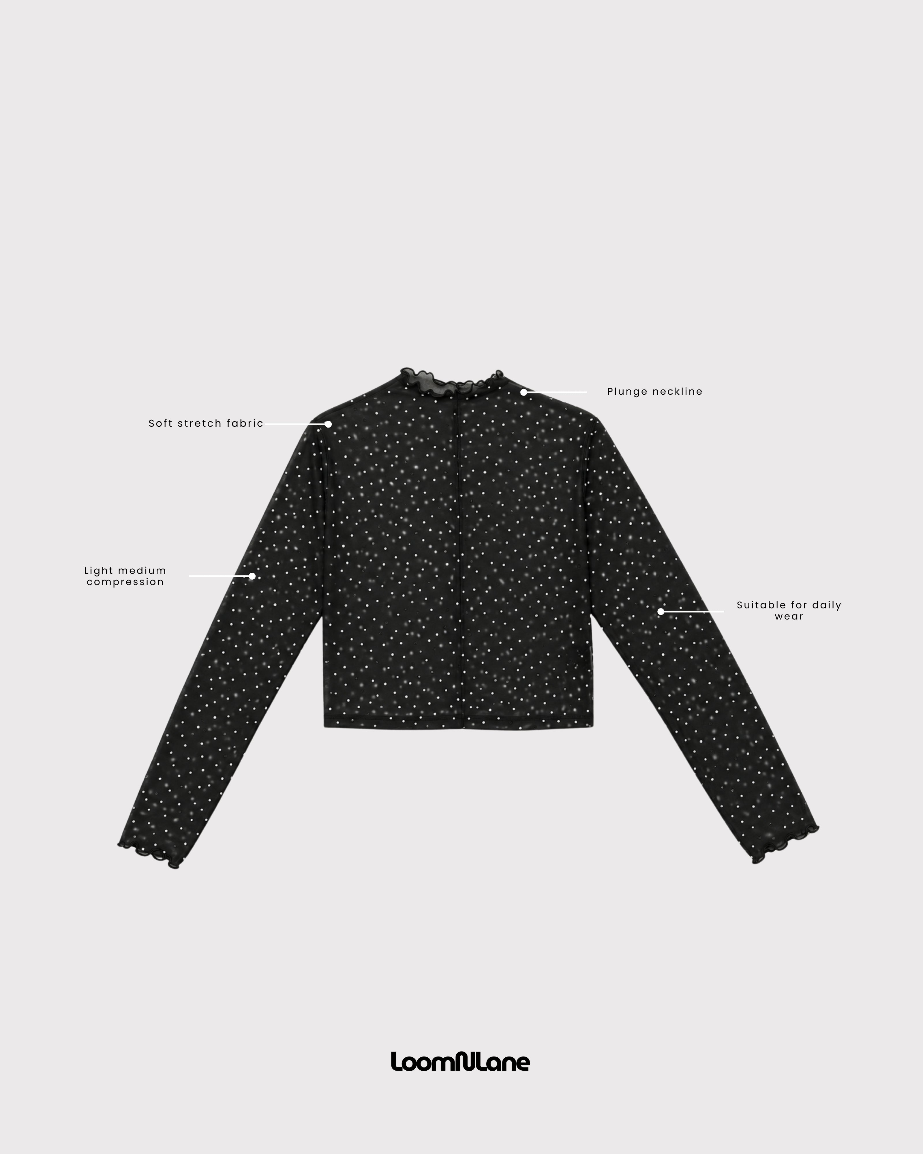 Stardom-Mesh Crop Top