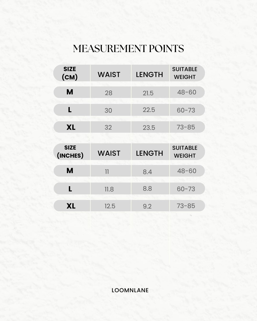 Size Guide